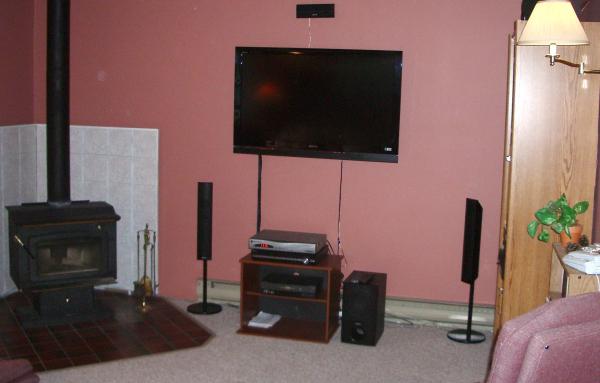 Living Room with 46