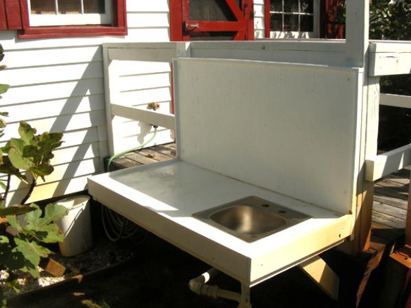 Fish cleaning station off the back porch