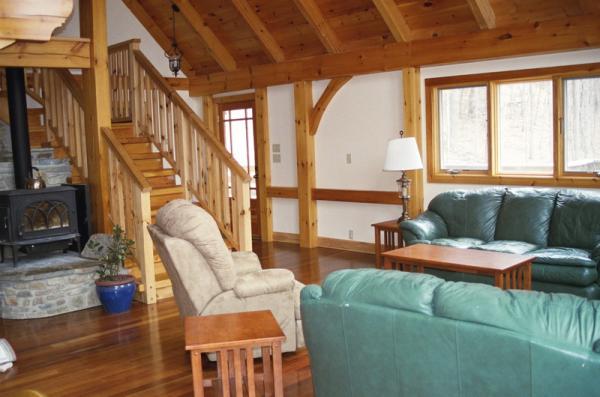 Living Area and Stairs View