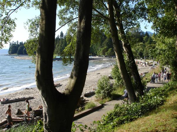 Walk to English Bay beaches and fireworks