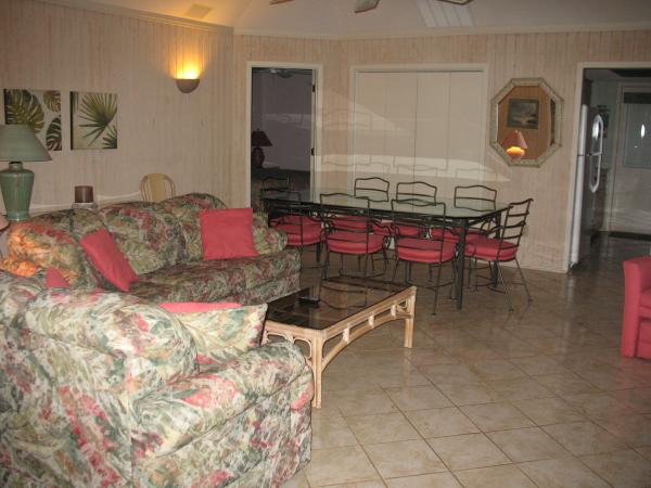 Family room and dining area