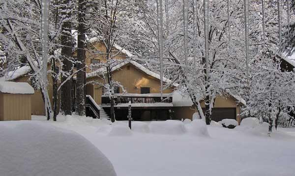 house in winter
