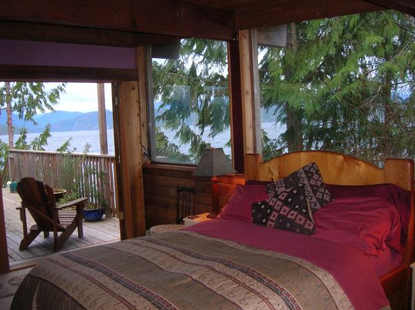 Master Bedroom with French Doors to Deck
