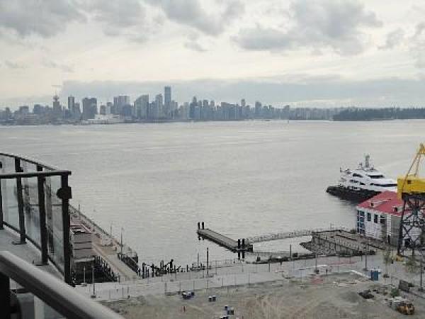 View of downtown from the balcony.