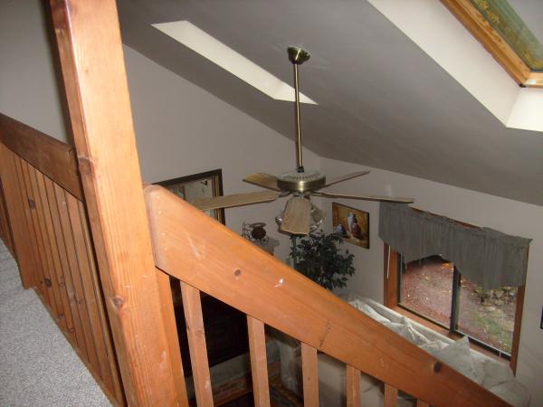 Side View of Loft overlooking Skylights.