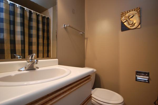 Bathroom with tub and shower