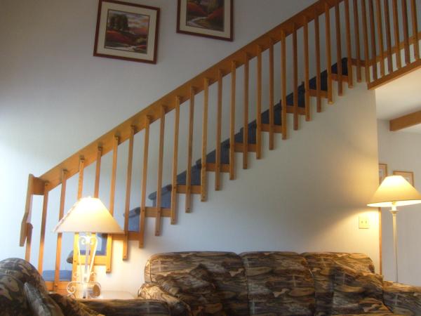 Sleeper sofa and stairs