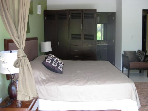 Bedroom with marble bathroom ensuite