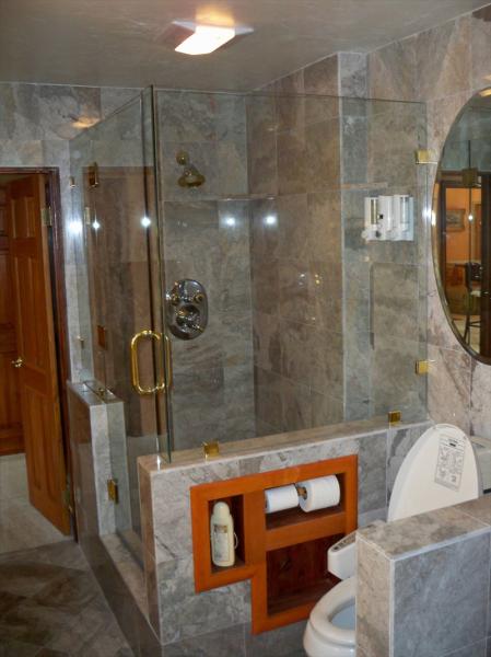 marble shower