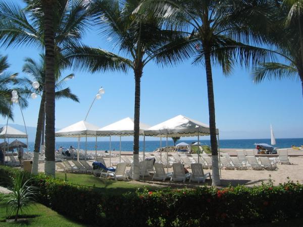 Beach lounge area