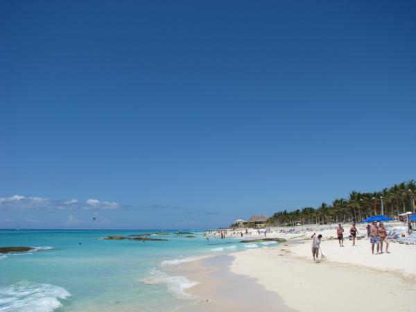 the beach...