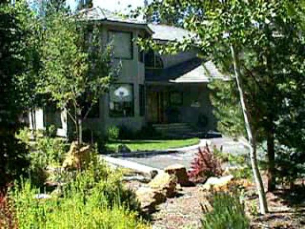 Beautifully landscapped Grassy yard front and back