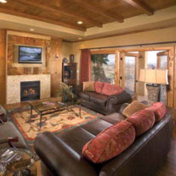 Living Room With Fireplace