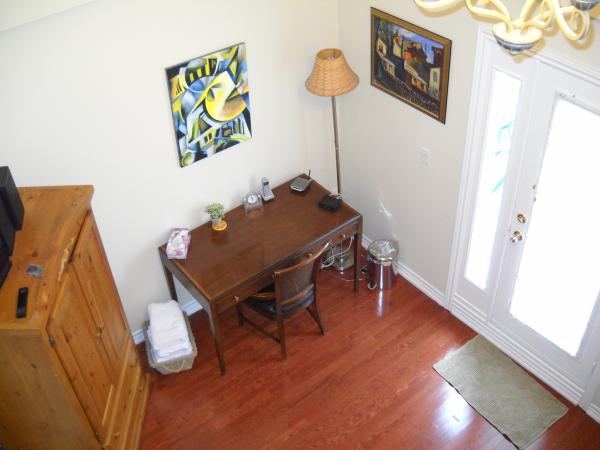 Room below Loft Bedroom leads onto a Deck