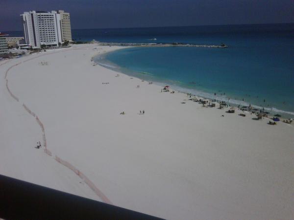 Newly renewed beach along the point 