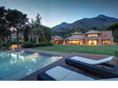 Luxury villa in Marbella with indoor and outdoor pools, Spain
