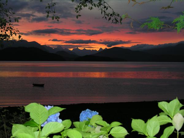 Sunset over Desolation Sound
