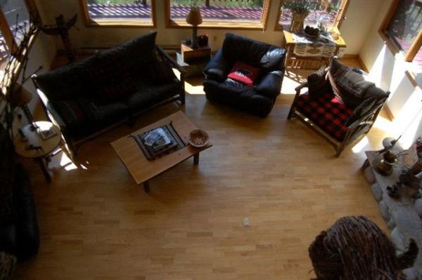 View from Loft to Living Room