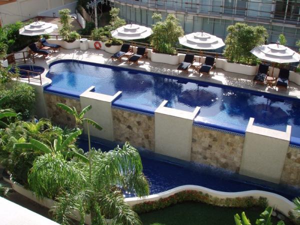 Upper Pool has waterfalls into lower pool