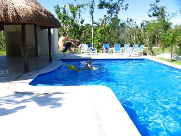 Jumping in Pool
