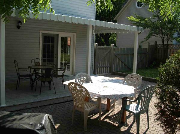 Covered back deck